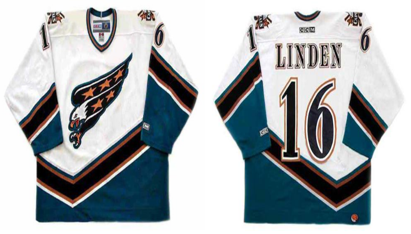 2019 Men Washington Capitals #16 Linden white CCM NHL jerseys->washington capitals->NHL Jersey